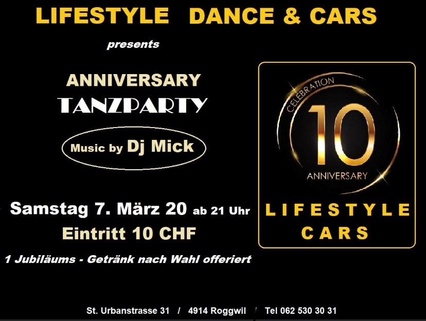 Lifestyle Roggwil Anniversary Tanzparty